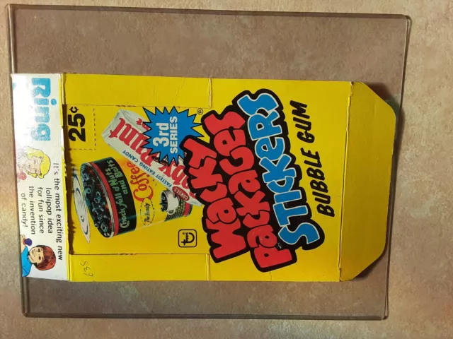 1980 Wacky Packages Stickers Empty Box Topps 3Rd Series *Super Nice Condition*--