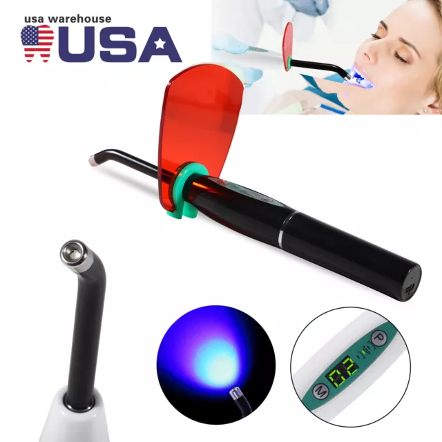 Dental Wireless Kabellose LED Heilung Aushärtung Licht Lampe 2000mw 5W Werkzeug Harz Aushärtung USA 2