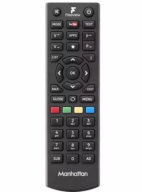 New Manhattan Plaza Freeview Remote Control For HD-T2 HDT2 HD-S2 HDS2