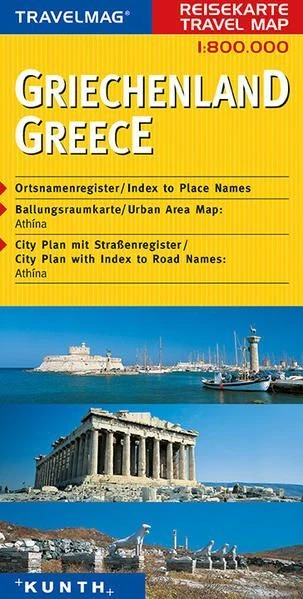 KUNTH Reisekarte Griechenland 1:800000 KUNTH Verlag: