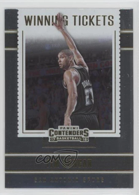 2017-18 Panini Contenders Winning Tickets Tim Duncan #5 HOF