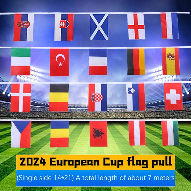 2024 EURO FOOTBALL Championship Bunting 24 Countries European