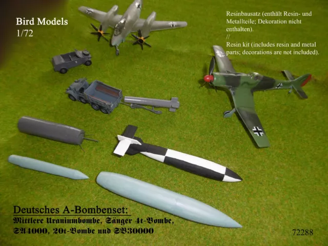 Deutsche A-Bomben / German A-bombs    1/72 Bird Models Resinbausatz / resin kit