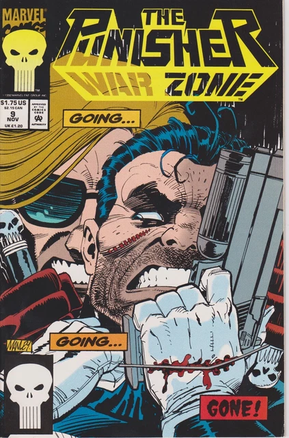 Punisher War Zone Issue #9 Comic Book. Direct Edition. Marvel 1992