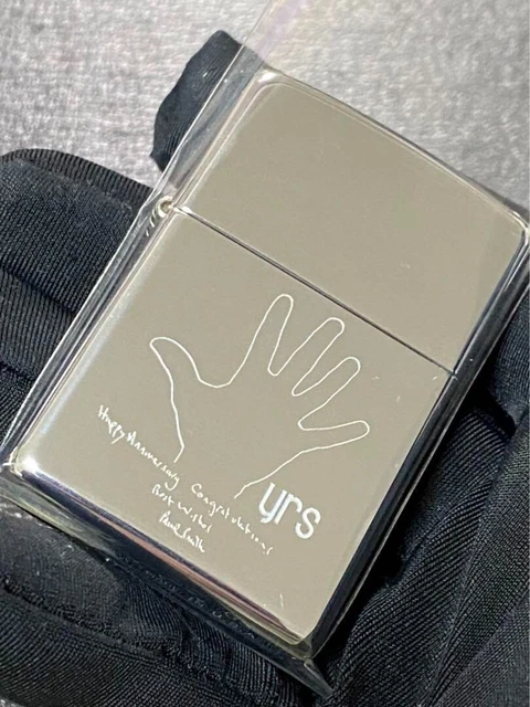 Rare Zippo Paul Smith Hand Vintage Silver Brass 2003 New