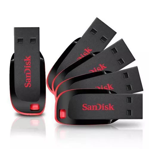 Sandisk Cruzer Blade Cz50 Thumb Usb 2.0 Flash Drive 128Gb 64Gb 32Gb 16Gb 8Gb Lot