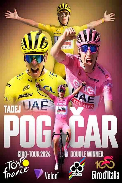 Fabric poster Tadej Pogacar Tour de France 21 | Scicon Sports