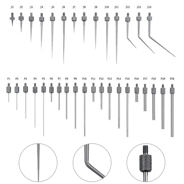 Produktbild von Agatige 22-teiliges Messuhren-Point-Set Aus Edelstahl – 0,01 Mm Präzision – Für Testindikatoren & Präzises Messen