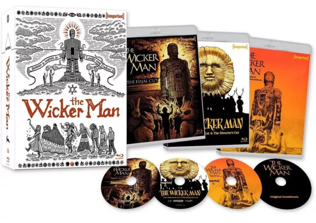 THE WICKER MAN BLURAY IMPRINT COLLECTION #116 BOXSET not DVD 2 DISC