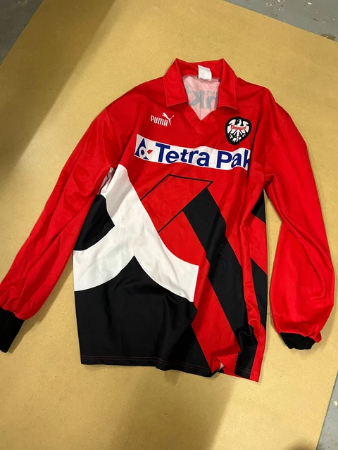 Eintracht Frankfurt Trikot 1993 / 1995 Gr. XL Heim Tetra Pak rot SGE Bundesliga