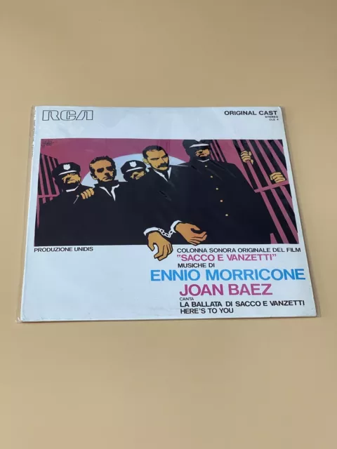 Disco Vinile 33 giri LP Ennio Morricone Joan Baez Colonna Sacco E Vanzetti 1971