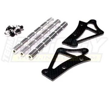 Soporte Trasero De Ala De Aluminio CNC Para HPI Baja 5B Y 5B 2.0 - Pieza De Actualización RC En Color Azul