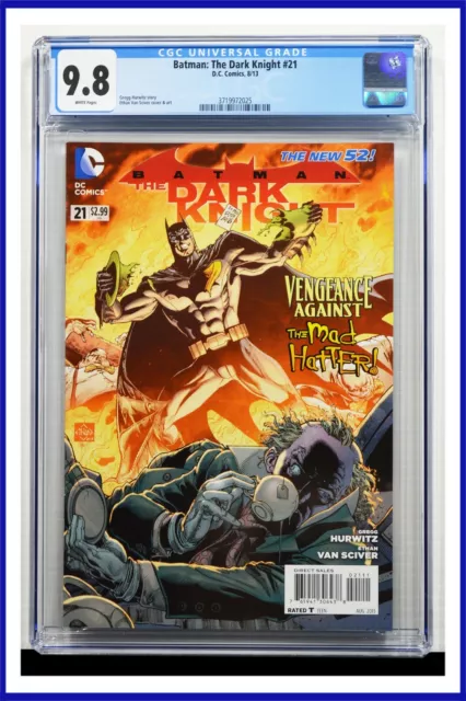 Batman The Dark Knight #21 CGC Graded 9.8 DC August 2013 White Pages Comic Book