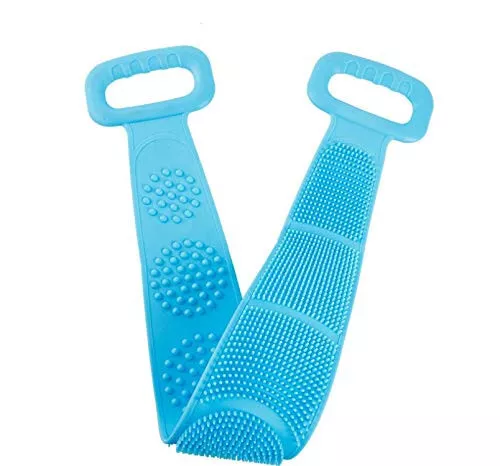 Indus Silicone Arrière Ponceuse Ceinture Corps Mou Massage Nettoyage Bain Brosse