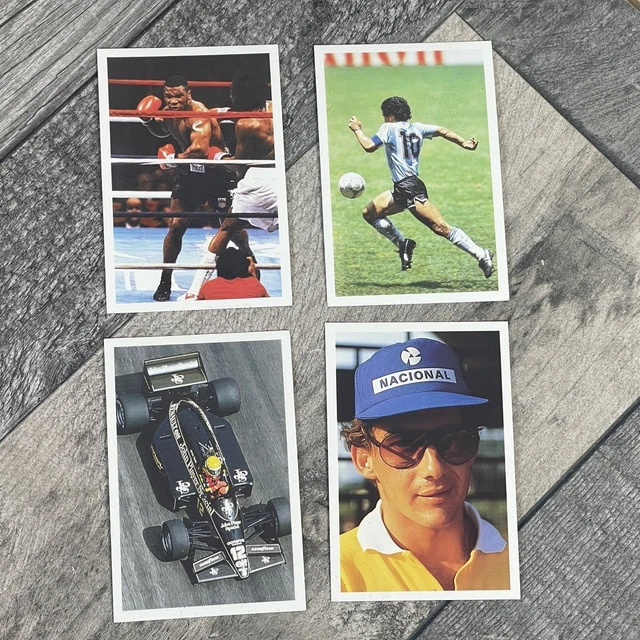 ROOKIE MIKE TYSON Ayrton Senna Maradona Question of Sport Card 1986