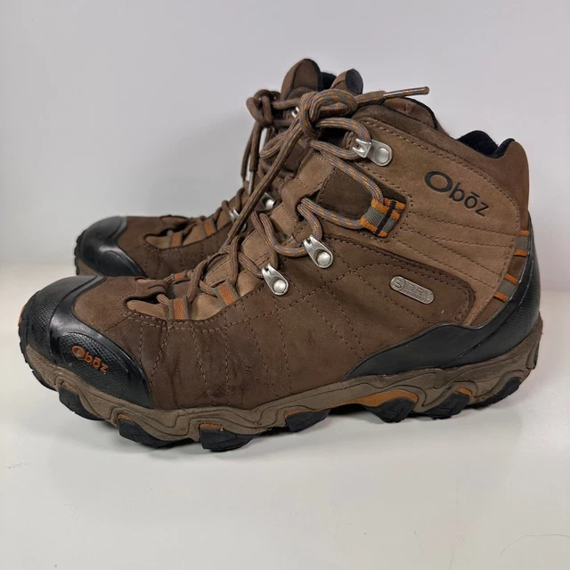 Mid Guy OBOZ BRIDGER MID B-Dry Waterproof Hiking Boots Men's Size 11 Wide Brown ...