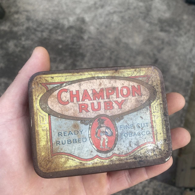 how much is champion ruby tobacco VINTAGE CHAMPION RUBY Tobacco Tin $155.41