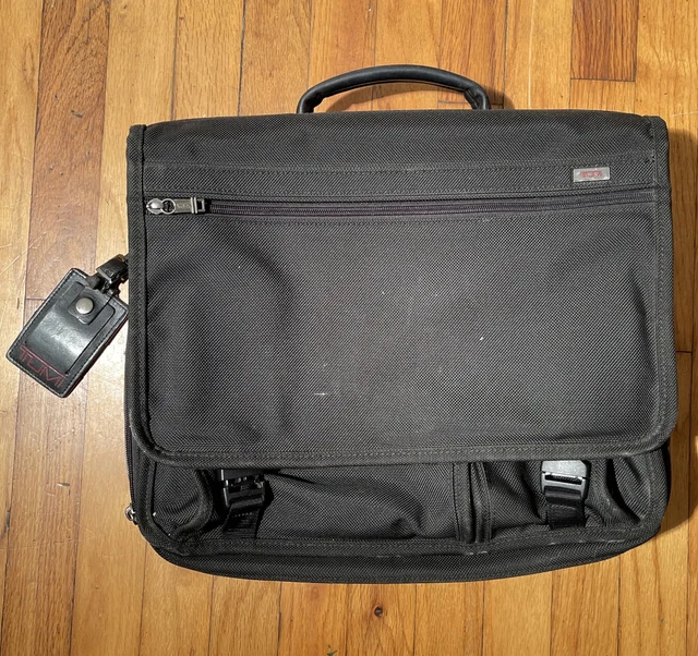 Tumi Alpha 26071d4 Briefcase Ballistic Nylon Messenger Laptop Notebook Bag