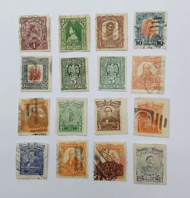 Mexico 1910 - 1919 stamps used