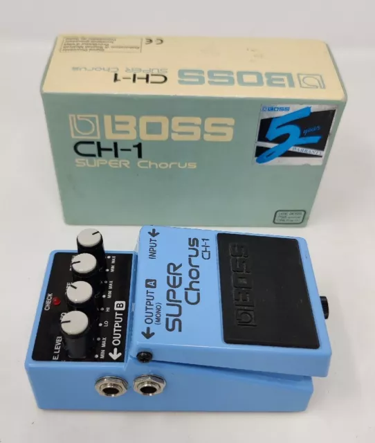 Boss CH-1 SUPER Chorus Effects Guitar Pedal Blue Label