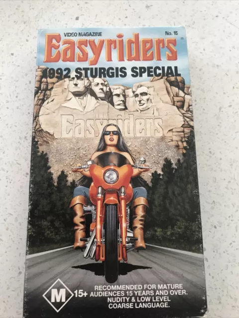 VINTAGE VHS easyriders video magazine number 15 “1992 Sturgis Special”  $19.90 - PicClick AU
