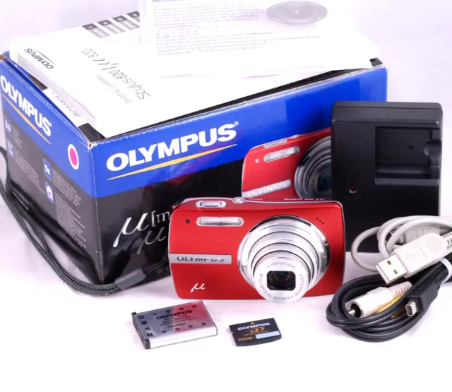 Olympus Mju 820 Stylus 8MP Silver Compact Digital Camera BOXED All Weather