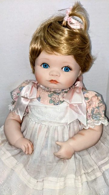 The Hamilton Collection "Jessica" Bisque porcelain doll 1989 Vintage Nice