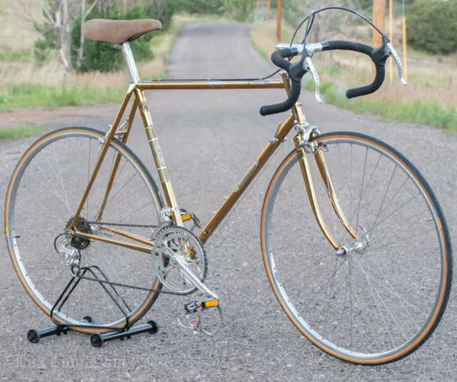 Vintage Gold 22" 56cm Raleigh Superbe ROAD BIKE 531 All Suntour Superbe Bicycle