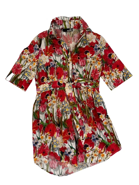 Robe Vintage Love Taille 1 - Rouge/violet - Sans Manches - Polyester - Occasion Très Bon état
