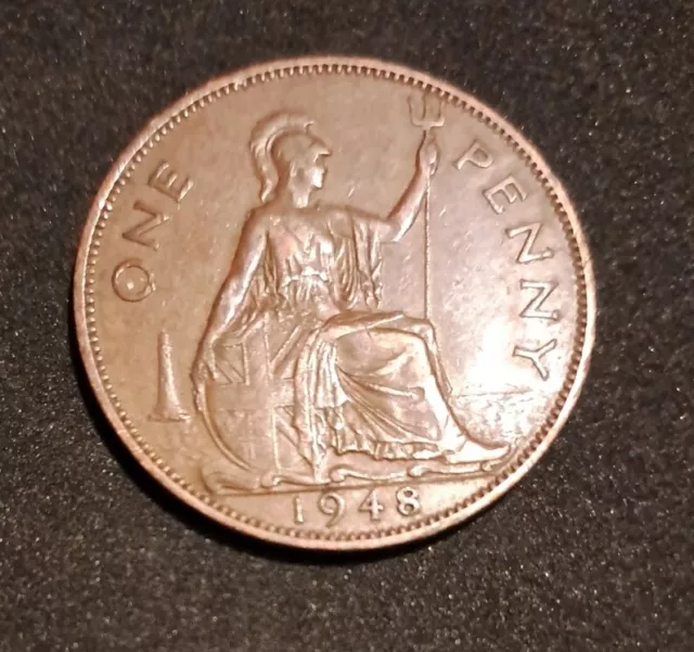 1948 King George Vi One Penny Coin Good Condition.