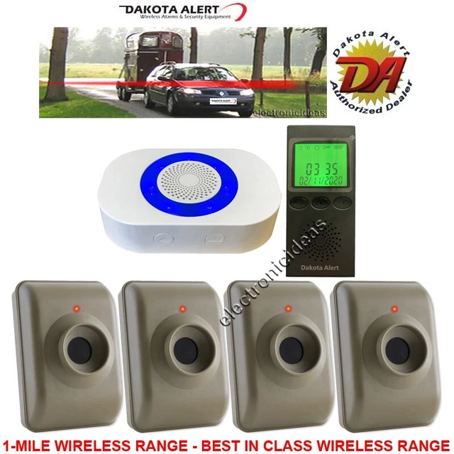 Dakota Alert Dcma-4K Plus+Mtpr-4000 Wireless Alarm System-4 Sensors