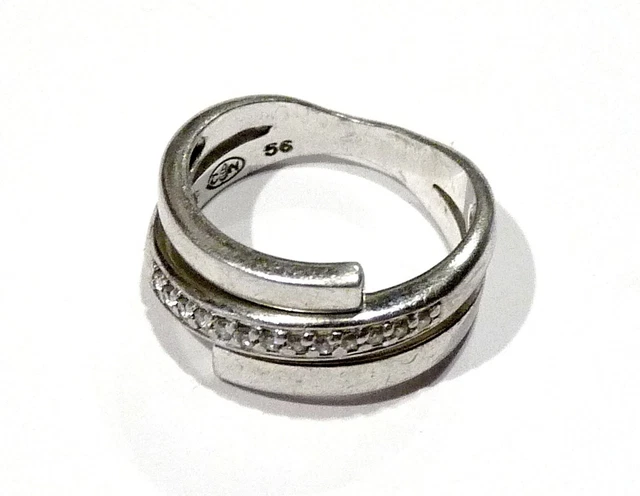 BELLE ANCIENNE BAGUE ARGENT 925° LEZARD/SALAMANDRE poinçon orfèvre THL BIJOU D