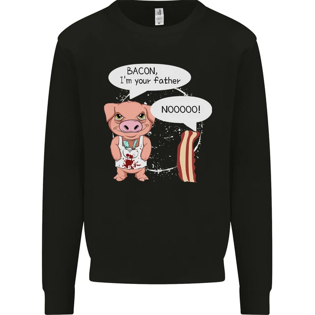 Bacon IN Your Father Divertente Cibo Dieta Bambini Felpa Maglione