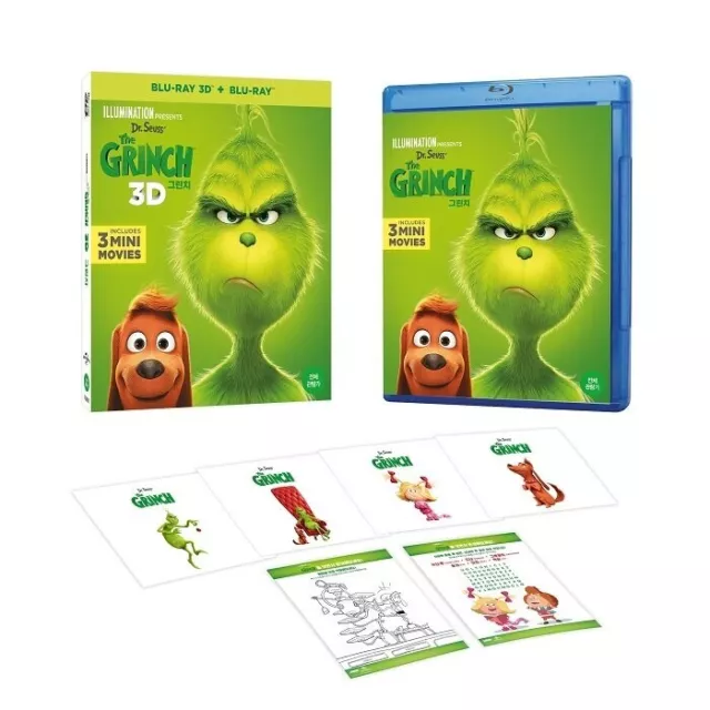 The Grinch 3D+2D Blu-ray [Limited Edition, Slip Cover, 2Discs(3D+2D), ETC]