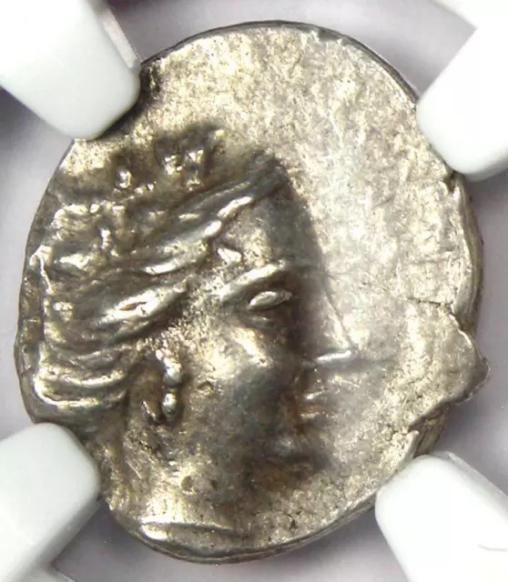 Greek Euboea Histiaea AR Tetrobol Silver Coin 200 BC. Certified NGC XF (EF)