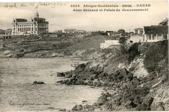 Carte Postale / Senegal Dakar Anse Bernard Et Palais Du Gouvernement