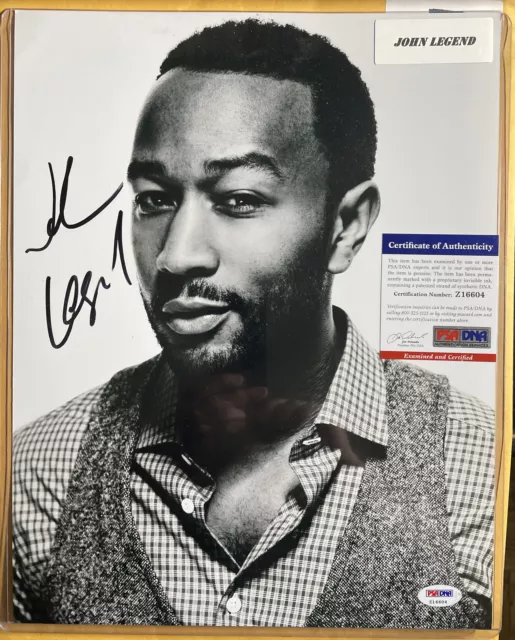 John Legend Signed Autographed Black And White 11 X 14 Photo PSA/DNA COA