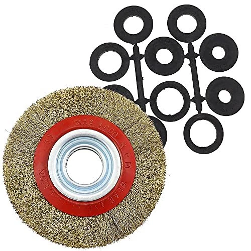 YPLonon Brosse Circulaire en Acier Or Brosses Métalliques pour Bois en Métal ...