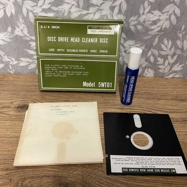5.25 INCH FLOPPY Disk Drive Cleaning Disk Head Cleaner Model 5WT01 £30.