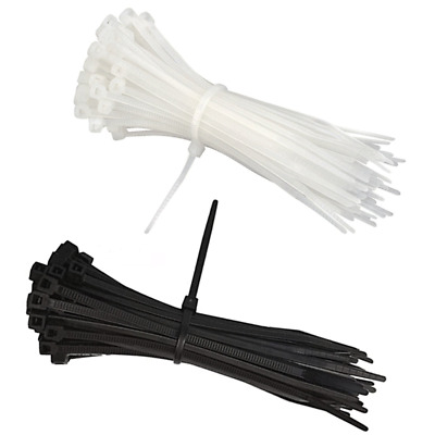 Fascette Plastica 300mm x 7,6 mm — 120 Pezzi Fascette Elettricista Bianche Lunghe Nylon Cavi Stringicavo Per Legare Fili Cavi Elettricista Casa Ufficio Fai Da Te per Tenere i Cavi in Ordine 