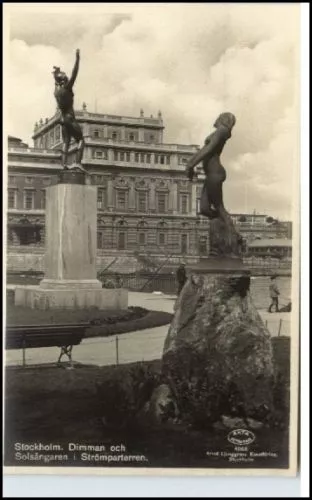 STOCKHOLM Schweden Sverige AK ~1930 Denkmal Schloss