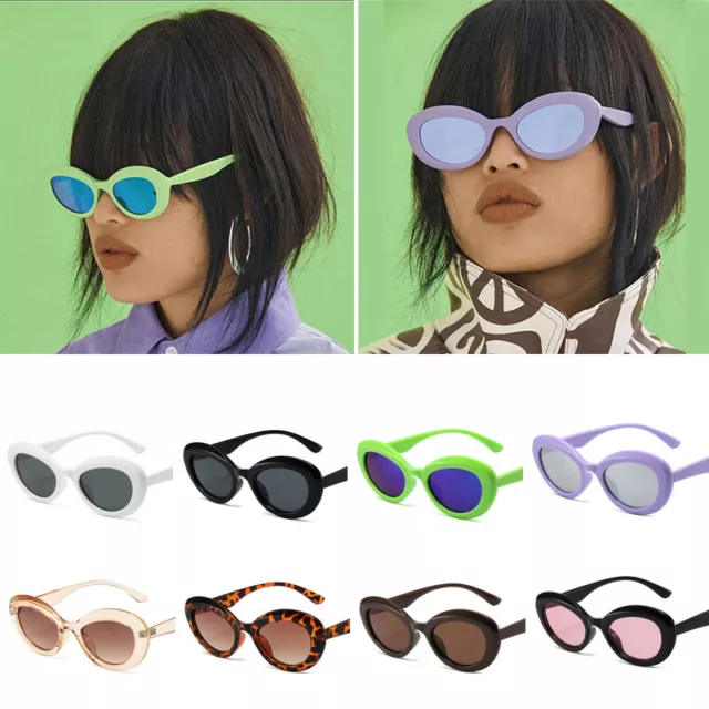 Vintage Women Sunglasses Rapper Oval Shades Cloud Glasses Punk Glasses Outdoor*