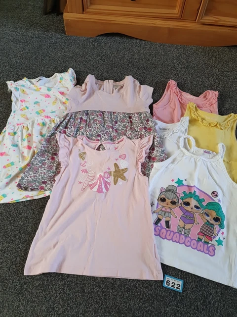 Girls 5-6 Years Summer Play Clothes Bundle (B622)