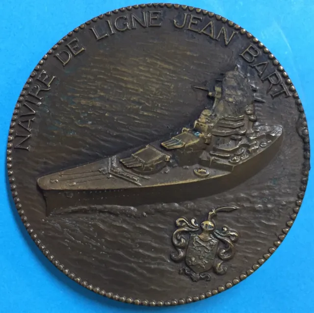 Médaille en bronze, Chevalier Jean Bart,  Navire de ligne Jean Bart  (Me/215)