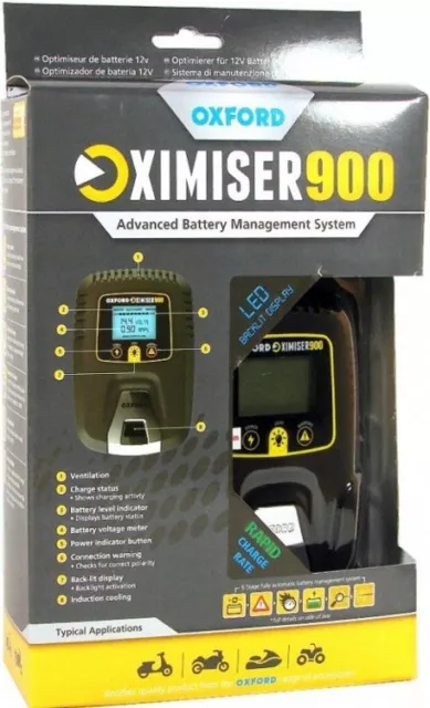 Oxford Motorrad Oximiser 900 Essential Batterie Management System UK EL570