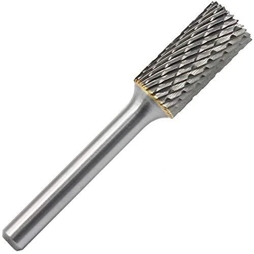 SB-5 Tungsten Carbide Burr Cylinder Shape Double Cut Rotary Burrs Fil...