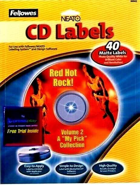 FELLOWES NEATO CD DVD Stomper Label Applicator Machine ...