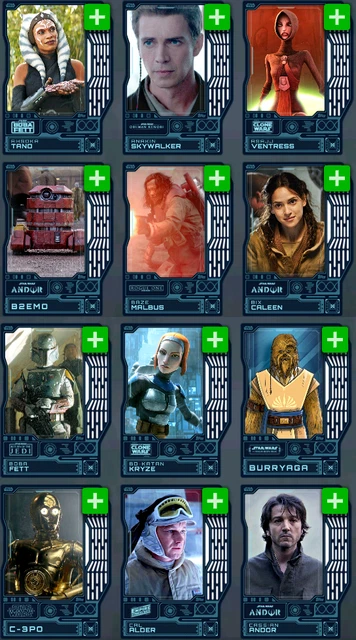 Topps Star Wars Trader 2023 Series 1 Tier 6 Convention Base Celebration 50 CARDS