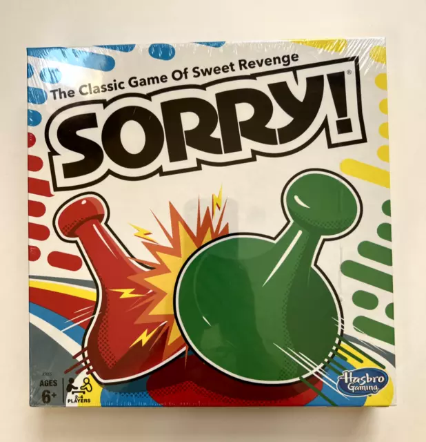 Sorry! Family Board Game Hasbro, a True Family Classic! Brand New Sealed