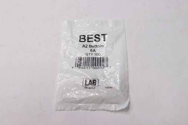 (100-Pk) Lab Best Bottom Pins IC A2 System # 6 6-185